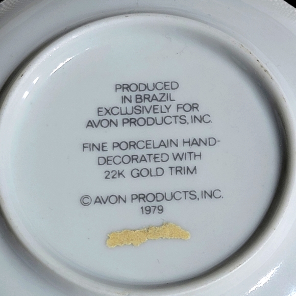 1979 Vintage Avon Fine Porcelain 4" Butterflies Plate - Picture 3 of 6